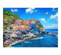 HUADADA Puzzle 1000 Pezzi, Puzzle Impossibili, Puzzle Adulti, Puzzle Arte per Adulti, Puzzle Paesaggi Giochi Rilassamento e Intelligence, Puzzle per Gioco Familiare, Puzzle Regalo, Cinque Terre