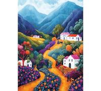 HUADADA Puzzle da 1000 pezzi - Puzzle da 1000 pezzi per adulti - Puzzle interattivo famiglia - colorato villaggio di montagna