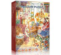 HUADADA Puzzle da 500 pezzi, puzzle classico da 500 pezzi, regalo interattivo a casa di girasole (senza parti posteriori divise)