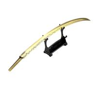 Huadafun Elden Ring: Katana Hand of Malenia 30cm Metallo Completo con Base - Spada Decorativa, Regalo per Giocatori, Collezionismo e arredo scrivania