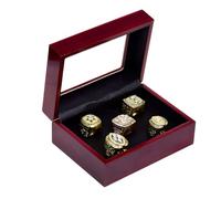 Huadafun Set Anelli Campione Super Bowl 5 Volte Cowboys - Souvenir da Collezione Football per Uomini & Fan Rugby, Regalo Laurea, Festa del papà & Amico,d'oro,12#