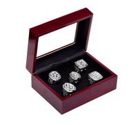 Huadafun Set Anelli Campione Super Bowl 5 Volte Cowboys - Souvenir da Collezione Football per Uomini & Fan Rugby, Regalo Laurea, Festa del papà & Amico,Argento,11#