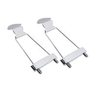 HuadaXtai 2x 6 Corde per Chitarra Tailpiece Bridge per Archtop Jazz Guitar Replacement Chrome