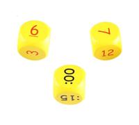 HuadaXtai 3 Dadi per Leggere L'ora, Gioco di Apprendimento per Il Riconoscimento Del Tempo per La Scuola Elementare