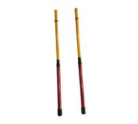 HuadaXtai Bacchette Spazzole per Tamburi in Filo Metallico Regali con Manici Comodi Spazzole per Tamburi Lunghe 40 Cm per Prestazioni Acustiche Dei Bambini, Rosso Giallo