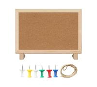 HuadaXtai Bacheca di Sughero Pannello Appunti Lavagna Promemoria Espositivo Decorativo Stile Classico Adatta per Soggiorno Cucina E Feste, 30x20 Cm