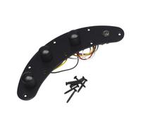 HuadaXtai Cablaggio Della Piastra di Controllo Dei Bassi Elettrici Impostato con 1 Tono 2 Controlli di Volume E 1 Jack di Uscita, Nero