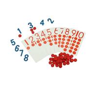 HuadaXtai Carte per L'apprendimento Della Matematica, Giocattoli di Conteggio con Abbinamento di Numeri per Bambini Dai 3 Ai 5 Anni, Principianti