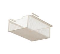 HuadaXtai Cestino Metallico Organizzatore per Armadio con Design Verticale Adatto per Intimo Calze E Oggetti Personali, Bianco