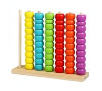 HuadaXtai Children Learning Beads Gioco Coordinazione Mano-occhio con Set di Perline Impilabili per Sviluppo Intellettuale Riconoscimento Sequenze Numeriche E, Medio 0.72