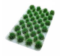 HuadaXtai Ciuffi Sintetica Realistica in Nylon con 39 Unita Autoadesive per Architettura Modellistica Diorami Ferroviari E Terreni da con Altezza 8mm per Scenari Dinamici, Verde Estivo