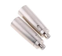 HuadaXtai Connettore XLR Maschio a 3 Pin a RCA Femmina (mixer per Microfono)