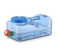 HuadaXtai Contenitore Portatile Liquidi con Rubinetto Pratico Manico Resistente Apertura Larga Materiale PC Silicone Sicuro Adatto per Campeggio Gite Fuori Porta, 5.5L