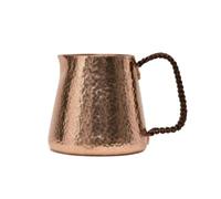 HuadaXtai Copper Beverage Server Caraffa da tè in Rame Puro Brocca Versatrice Tazza di Equità con Base Larga Beccuccio Piccolo Finitura per Versare con, 500cc, Manico in Rame