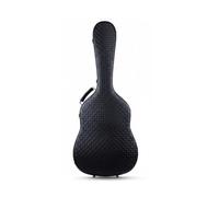 HuadaXtai Custodia Chitarra Acustica Custodia Rigida Custodia Morbida Borsa Strumenti Involucro Protettivo con Struttura in E Imbottitura Floccata Resistenza, Onda 40-41 Pollici