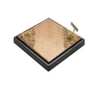 HuadaXtai Diorama Display Scena 1 64 Piattaforma, Piattaforma per Scenario in Miniatura, Modello di Terreno Sabbioso, Senza Copertura in Acrilico