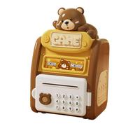 HuadaXtai Dispositivo di Risparmio Automatico ATM, per Bambini Dai 3 Agli 8 Anni, Regali, Orso, Taglia unica bambino