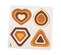 HuadaXtai Forma Puzzle Attività giocattolo educativo puzzle Colore forma abbinata per i più piccoli, Style a