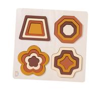 HuadaXtai Forma Puzzle Attività giocattolo educativo puzzle Colore forma abbinata per i più piccoli, Style D
