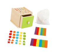 HuadaXtai Giocattolo Educativo in Legno per Il Riconoscimento Delle Forme E L'ordinamento Del Colore Nei Bambini Piccoli, Style C, Taglia unica bambino