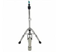 HuadaXtai Hi Hat Stand Asta Charleston Treppiede Pedale Hardware Batteria Metallo Cromato Altezza Regolabile Gambe Doppie Antiscivolo Testa di Montaggio Stabile, Diametro Tubo 28 Mm