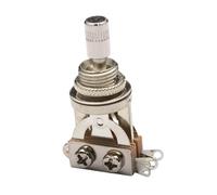 HuadaXtai Interruttore Selettore Pickup per Chitarra Elettrica Interruttore a Levetta a 3 Vie Manopola Cilindrica in Ottone Controllo Antiscivolo Adatto per Mus, Argento