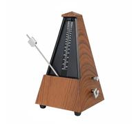 HuadaXtai Metronomo Meccanico Piramidale con Ampia Gamma Piedini Antiscivolo Indicato per Esercizi di Precisione Studio Strumenti, Legno Naturale