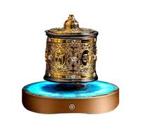 HuadaXtai Ornamenti per La Ruota della Preghiera Buddista con Mantra Fengshui per Rilassarsi sul Tavolo, in Macchina, sul Cruscotto, a Casa, Murale