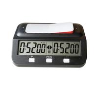 HuadaXtai Orologio da Scacchi Digitale Ergonomico | Professionale, Cronometro Digitale per coppia Giocatori, Compatto, Allenamento
