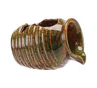 HuadaXtai Pentola di Argilla in circolazione in Argilla Ceramica Decorativa in Ceramica Cascata pentola per Balcone, Verde