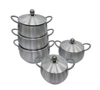 HuadaXtai Pentola in Alluminio con Coperchio per Cucina Teglia con Superficie Liscia E Coperchio Aderente Adatta per Cuocere Pasta Cuocere al Vapore Verdure E