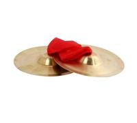 HuadaXtai Piatto a Percussione in Ottone Piatti Cimbali Strumento Timbro Equilibrato per Esercizi E Coordinazione Ritmica Adatto per Corpi Musicali Scolastici Pratica in Aula Ensemble Giovanili 25cm