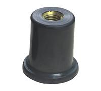 HuadaXtai Puntale per Contrabbasso con Puntale in Gomma E Filettatura in Metallo, Facile Da Installare, 10mm