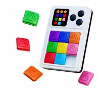 HuadaXtai Puzzle Elettronico Interattivo Klotski | Educativo, Gioco di Logica con Blocchi Scorrevoli, Tascabile, Gioco da Tavolo con Schermo Digitale, per, Casa, Bianco
