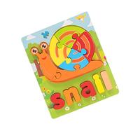 HuadaXtai Puzzle in Legno con Animali per Neonati E Bambini Piccoli, Giocattolo Educativo per La Prima Infanzia, 14,8 cm x 17,8 cm