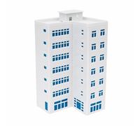 HuadaXtai Scale Building Assembly Modello Architettonico Edificio Miniatura Maquette Struttura Cava Rettangolare Pensata per Layout di Città E Tavoli Scenici, style to 2