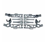 HuadaXtai Set di Ricambi per Auto Radiocomandata Kit Sospensione Sterzo Supporti C Porta Posteriori in Metallo Compatibile con Modelli Specifici Adatto per Riparazione E Aggiornamento, Titanio