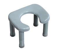 HuadaXtai Sgabello per WC, Sgabello per WC, Pratico, Poggiapiedi per WC, Gray L