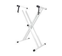 HuadaXtai Supporto per pianoforte Supporto per tastiera con rack per pianoforte elettronico ad altezza regolabile