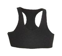 HuadaXtai Top Sportivo in Scala 1/6 per Bambole Femmine, Vestito per Miniature da 12'', Nero