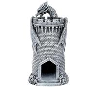HuadaXtai Torre Lancia Dadi Dragone Castello Cilindrico Distributore Dadi Torre Dadi Accessorio GDR in Resina con Percorso E Uscita Ad Arco Stabile Come, Style to 2