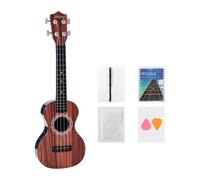 HuadaXtai Ukulele E Chitarra per Bambini, Giocattolo Da 21 Pollici per Imparare a Suonare La Musica Classica, Mini Chitarra per Ragazzi E Ragazze, Venature Del Legno Rosso
