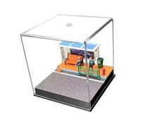 HuadaXtai Vetrina per Parcheggio Multipiano, 1:64, Diorama di Edifici, Decorazione, Scatola Portaoggetti Antiscivolo, Sfondo per Tavolo, Ufficio