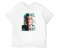 Huadian Jeff Goldblum Life Uh Finds A Way Tshirt Dmn103 - Tshirt T-Shirt Whites