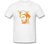 Huadian Men's Ben Harper Pop Art Dan Sproul T Shirts T-Shirt White S