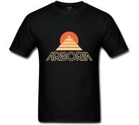 Huadian Men's Beyond The Black Rainbow Arboria Logo T Shirt T-Shirt Black XXL