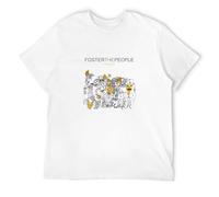 Huadian Men's Torches Foster The People T-Shirt T-Shirt WhiteXXL