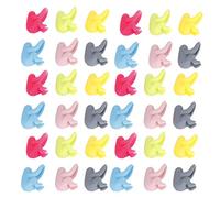 HuadZhylyx 5 set di marcatori per bicchieri da vino in silicone, simpatiche etichette per bicchieri da bevande come accessori per feste e bar, etichette riutilizzabili a forma di animali colo