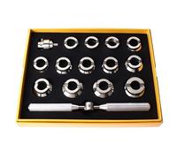 HuadZhylyx Apri-cassa per orologi Oyster, apri-cassa a vite per Tudor, strumento portatile e antiruggine per la riparazione del retro del casso dell’orologio, con 13 stampi scanalati e suppor