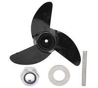 HuadZhylyx in plastica a Tre Pale per propulsore Elettrico brushless da 24 V e 48 V, Accessorio di Ricambio ad Alta efficienza con Dado, distanziale e Tappo, per Motore da Pesca a